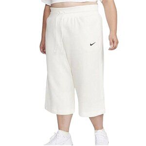 Nike Sportswear Phoenix Fleece Women's High-Waisted Cropped Sweatpants 3X- Beig